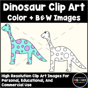 dinosaur clip art set
