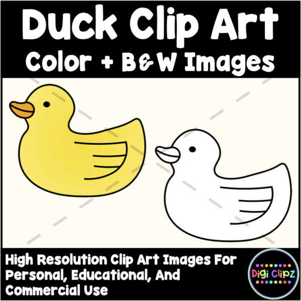 duck clip art set